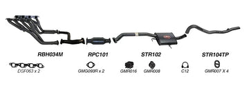 Redback Exhaust 2 1/2" Complete System for Holden Calais (04/1995 - 09/1997), Commodore (04/1995 - 1997) - Brixton 4x4 - Buy Online Now!